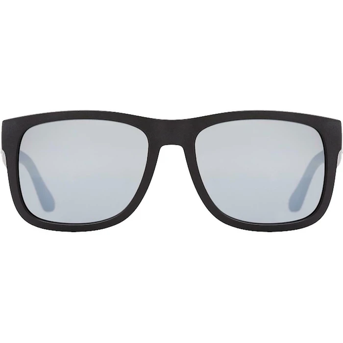 Tommy Hilfiger Ανδρικά Γυαλιά Ηλίου με Μαύρο Κοκκάλινο Σκελετό και Μπλε Καθρέφτη Φακό TH1556/S D51/T4