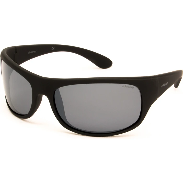 Polaroid Ανδρικά Γυαλιά Ηλίου με Μαύρο Κοκκάλινο Σκελετό και Ασημί Polarized Καθρέφτη Φακό PLD 07886 003/EX
