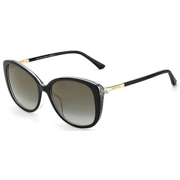 Jimmy Choo Γυναικεία Γυαλιά Ηλίου με Μαύρο Κοκκάλινο Σκελετό και Καφέ Ντεγκραντέ Φακό ALY/F/S AE2/FQ