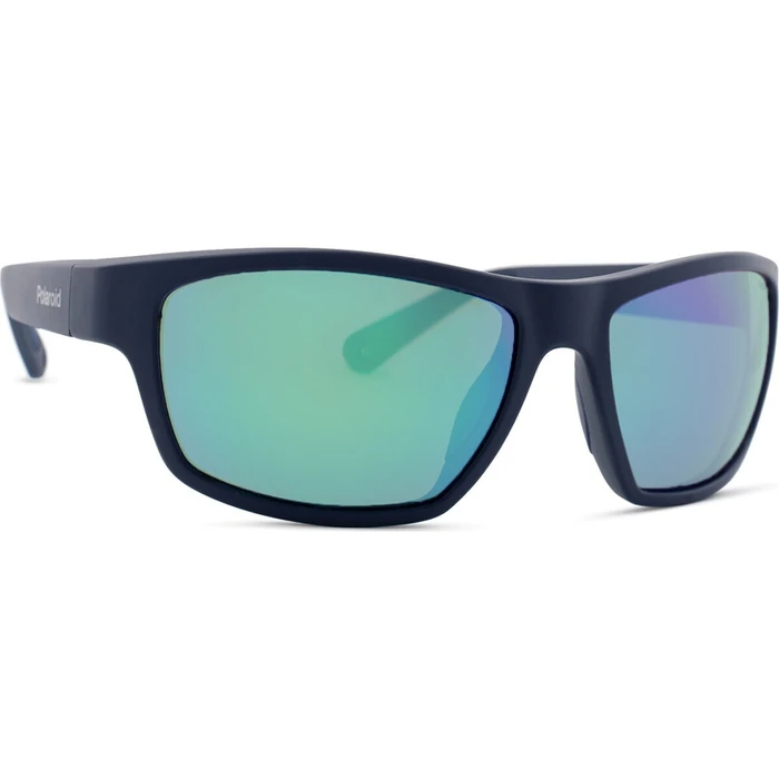 Polaroid Ανδρικά Γυαλιά Ηλίου με Μπλε Κοκκάλινο Σκελετό και Μπλε Polarized Καθρέφτη Φακό PLD7037/S PJP/5Z
