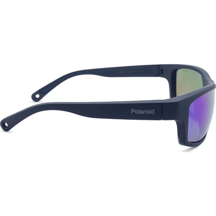 Polaroid Ανδρικά Γυαλιά Ηλίου με Μπλε Κοκκάλινο Σκελετό και Μπλε Polarized Καθρέφτη Φακό PLD7037/S PJP/5Z