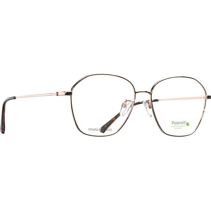 Polaroid Γυναικείος Μεταλλικός Σκελετός Γυαλιών σε Ροζ Χρυσό Χρώμα PLDD425/G 06J