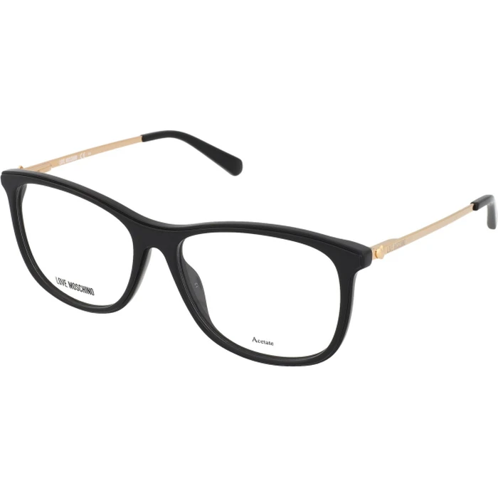 Moschino Κοκκάλινος Σκελετός Γυαλιών σε Μαύρο Χρώμα MOL589 807