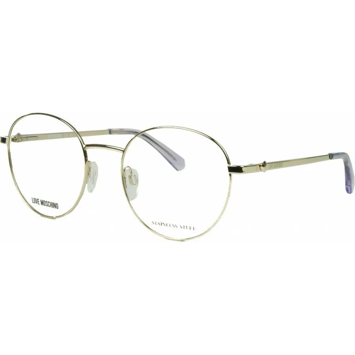 Moschino Γυναικείος Μεταλλικός Σκελετός Γυαλιών σε Χρυσό Χρώμα MOL581 789