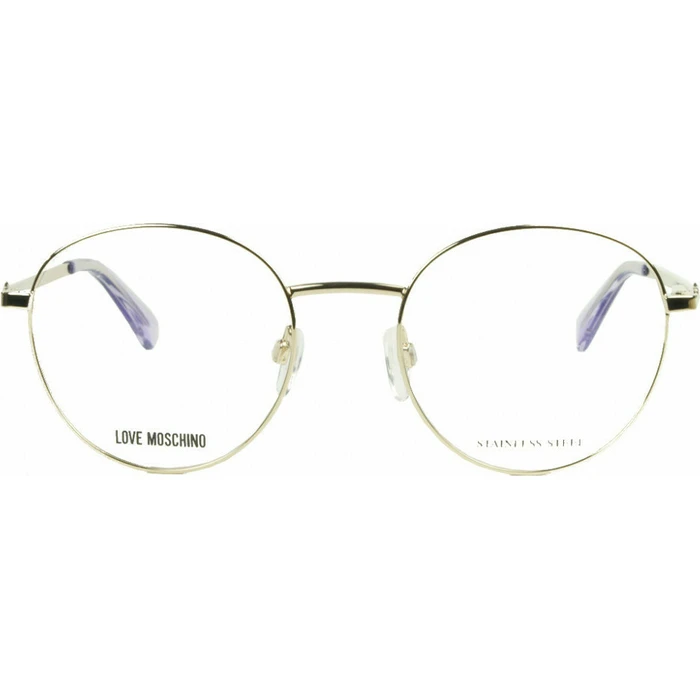Moschino Γυναικείος Μεταλλικός Σκελετός Γυαλιών σε Χρυσό Χρώμα MOL581 789