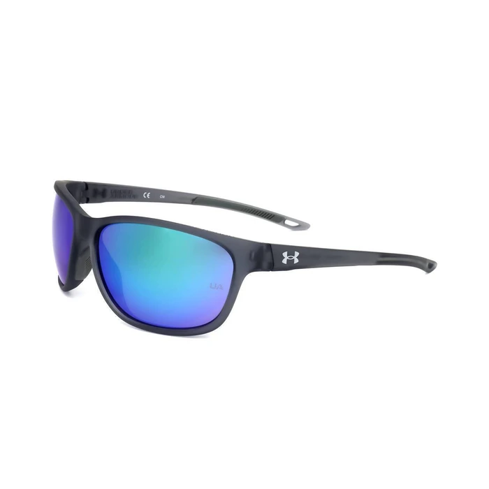 Under Armour Unisex Γυαλιά Ηλίου με Γκρι Κοκκάλινο Σκελετό και Πράσινο Καθρέφτη Φακό UAUNDENIABLE6