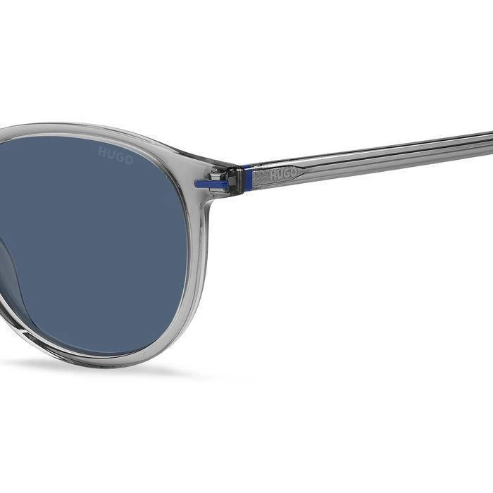 Boss Unisex Γυαλιά Ηλίου με Γκρι Κοκκάλινο Σκελετό και Μπλε Φακό HG 1169/S KB7/KU