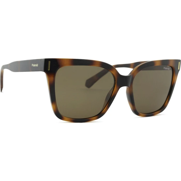 Polaroid Γυναικεία Γυαλιά Ηλίου με Καφέ Ταρταρούγα Μεταλλικό Σκελετό και Καφέ Polarized Φακό PLD6192/S 086/SP