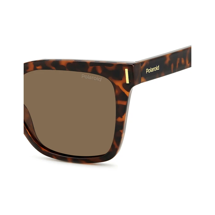Polaroid Γυναικεία Γυαλιά Ηλίου με Καφέ Ταρταρούγα Μεταλλικό Σκελετό και Καφέ Polarized Φακό PLD6192/S 086/SP