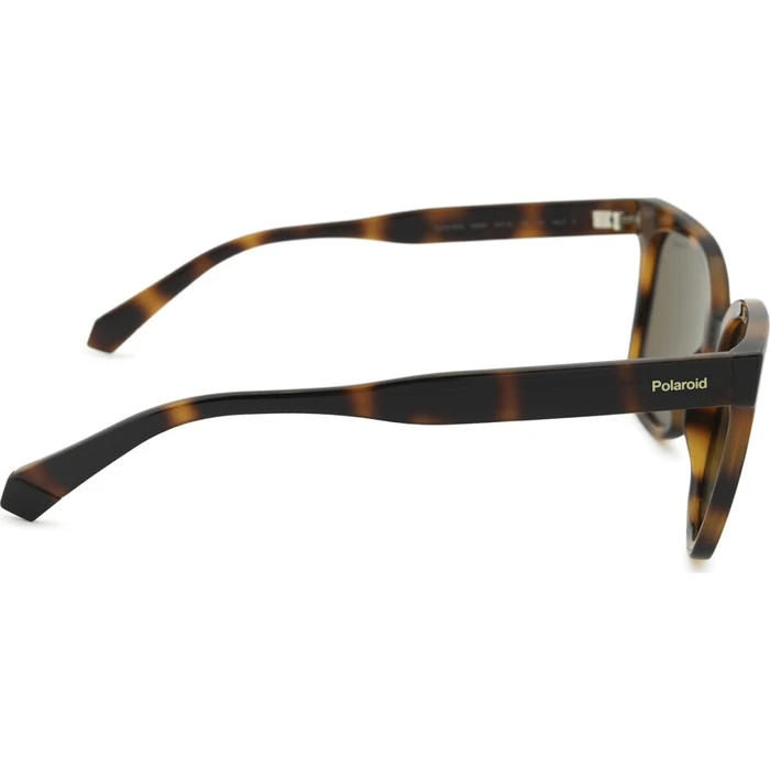Polaroid Γυναικεία Γυαλιά Ηλίου με Καφέ Ταρταρούγα Μεταλλικό Σκελετό και Καφέ Polarized Φακό PLD6192/S 086/SP