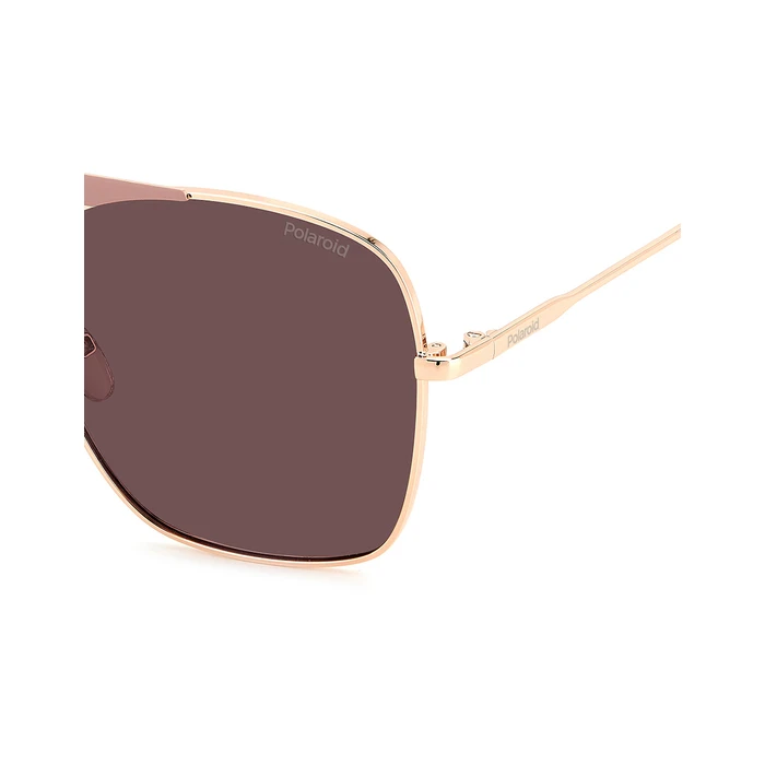 Polaroid Unisex Γυαλιά Ηλίου με Ροζ Χρυσό Μεταλλικό Σκελετό και Μπορντό Polarized Φακό PLD6201/S/X 0Y8/KL