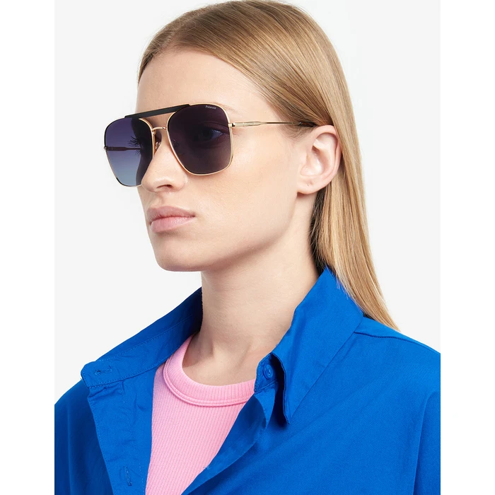 Polaroid Unisex Γυαλιά Ηλίου με Ροζ Χρυσό Μεταλλικό Σκελετό και Μπορντό Polarized Φακό PLD6201/S/X 0Y8/KL