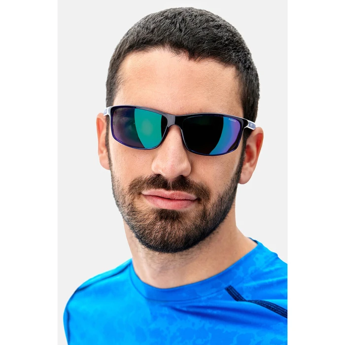 Polaroid Unisex Γυαλιά Ηλίου με Γκρι Κοκκάλινο Σκελετό και Κόκκινο Polarized Καθρέφτη Φακό PLD7036/S KB7OZ