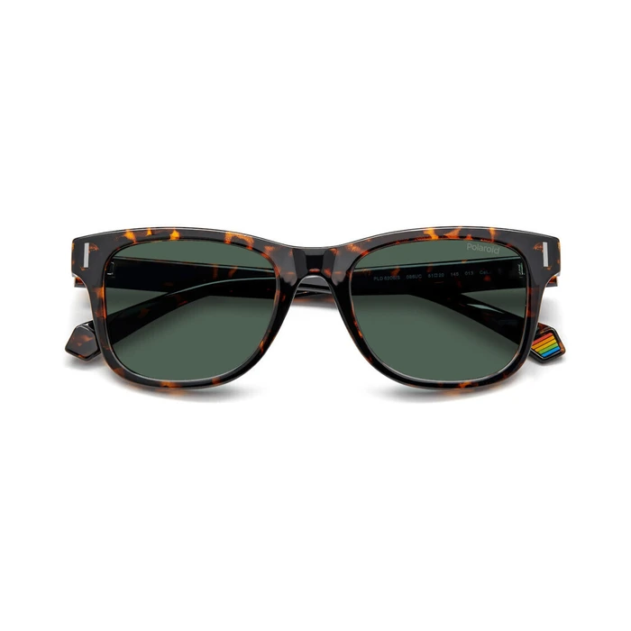 Polaroid Unisex Γυαλιά Ηλίου με Καφέ Ταρταρούγα Κοκκάλινο Σκελετό και Πράσινο Polarized Φακό PLD6206/S 086/UC