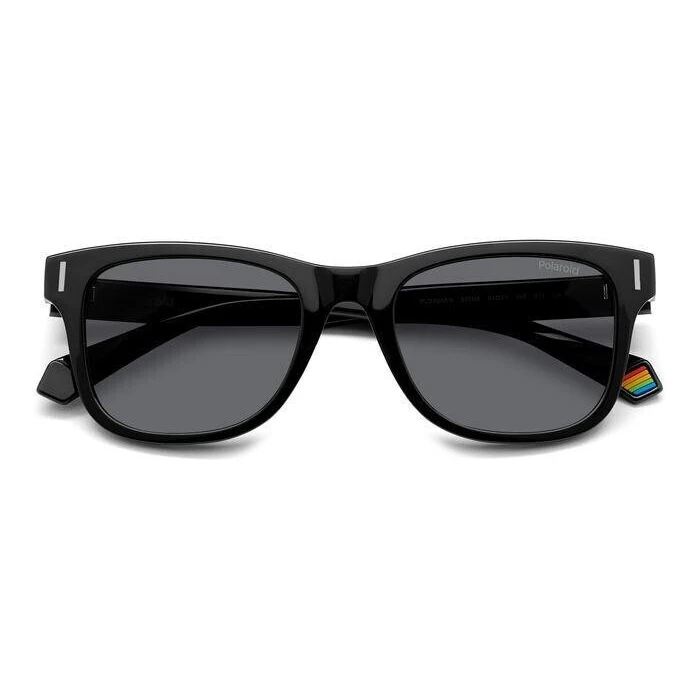 Polaroid Unisex Γυαλιά Ηλίου με Μαύρο Κοκκάλινο Σκελετό και Γκρι Polarized Φακό PLD6206/S 807/M9