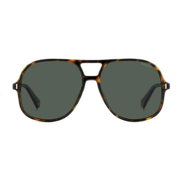 Polaroid Ανδρικά Γυαλιά Ηλίου με Καφέ Ταρταρούγα Κοκκάλινο Σκελετό και Πράσινο Φακό PLD6217/S 086/UC