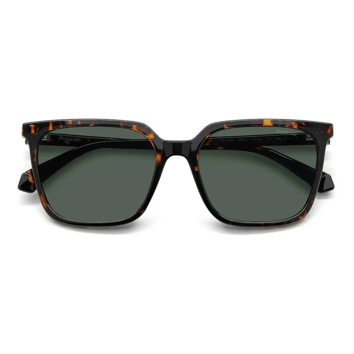 Polaroid Ανδρικά Γυαλιά Ηλίου με Καφέ Ταρταρούγα Κοκκάλινο Σκελετό και Πράσινο Φακό PLD4163/S 086/UC