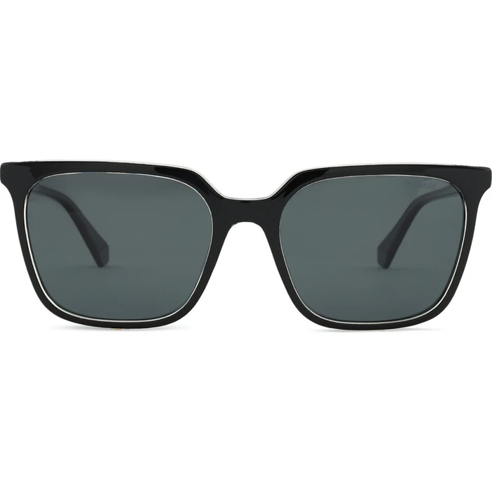 Polaroid Unisex Γυαλιά Ηλίου με Μαύρο Κοκκάλινο Σκελετό και Μαύρο Φακό PLD4163/S 7C5/55