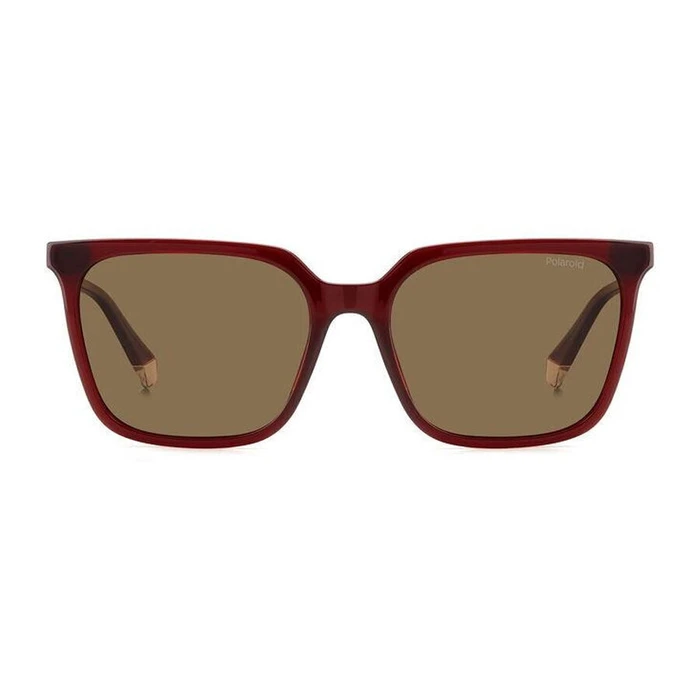 Polaroid Γυναικεία Γυαλιά Ηλίου με Μπορντό Κοκκάλινο Σκελετό και Καφέ Φακό PLD4163/S LHF/SP