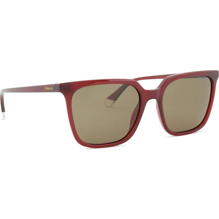 Polaroid Γυναικεία Γυαλιά Ηλίου με Μπορντό Κοκκάλινο Σκελετό και Καφέ Φακό PLD4163/S LHF/SP