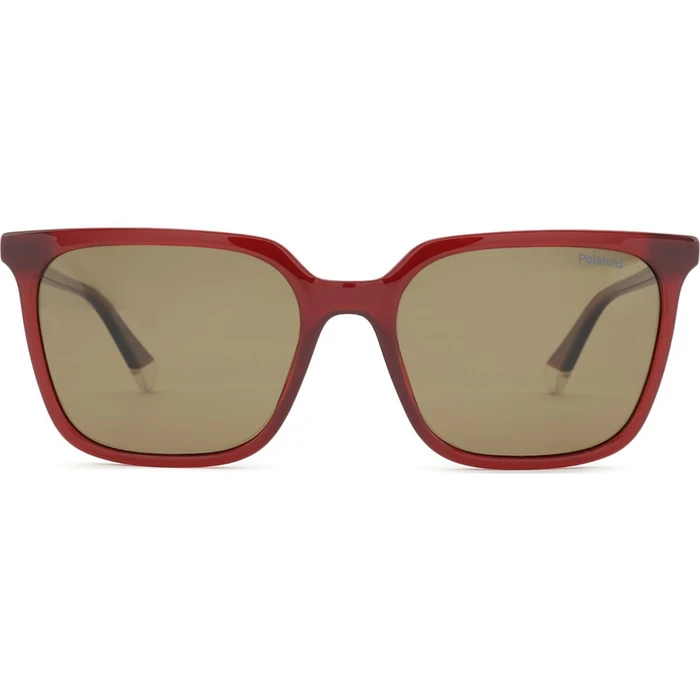 Polaroid Γυναικεία Γυαλιά Ηλίου με Μπορντό Κοκκάλινο Σκελετό και Καφέ Φακό PLD4163/S LHF/SP