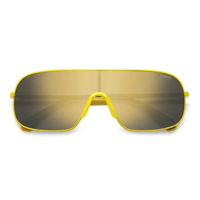Polaroid Unisex Γυαλιά Ηλίου με Κίτρινο Κοκκάλινο Σκελετό και Χρυσό Polarized Καθρέφτη Φακό PLD6222/S 40G/LM