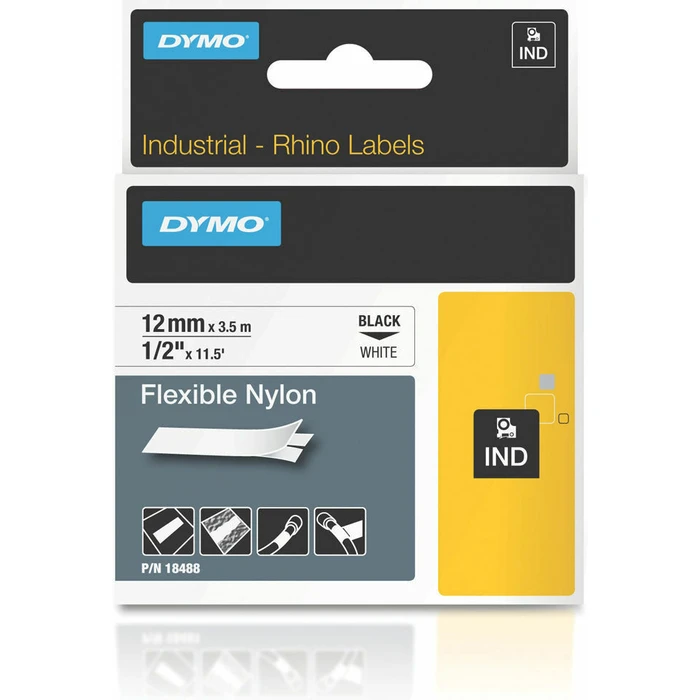 DYMO Label Tape 3.5m x 12mm White