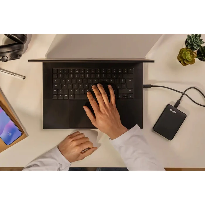 Western Digital Elements USB-C Εξωτερικός Σκληρός Δίσκος 6TB Graphite Black (WDBLSS0060BBK-WESN)