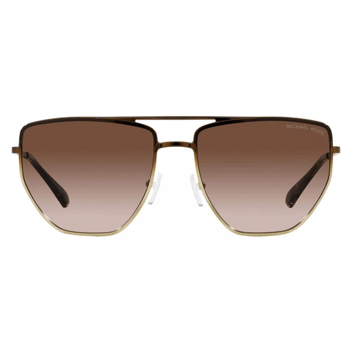 Michael Kors Paros Γυναικεία Γυαλιά Ηλίου με Καφέ Μεταλλικό Σκελετό και Καφέ Ντεγκραντέ Φακό MK1126 101413