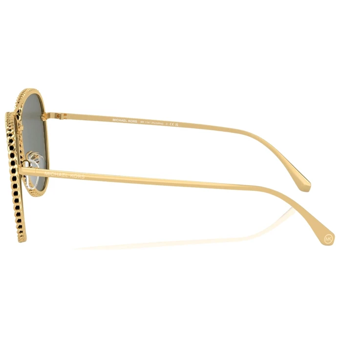 Michael Kors Portofino Γυναικεία Γυαλιά Ηλίου με Χρυσό Μεταλλικό Σκελετό και Χρυσό Καθρέφτη Φακό MK1147 18967P