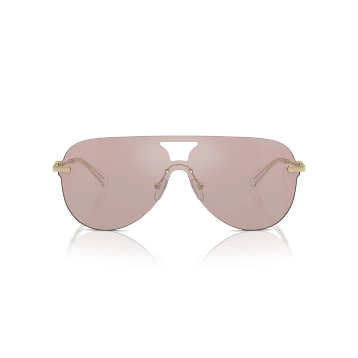Michael Kors Cyprus Γυναικεία Γυαλιά Ηλίου με Χρυσό Μεταλλικό Σκελετό και Ροζ Καθρέφτη Φακό MK1149 1014VS