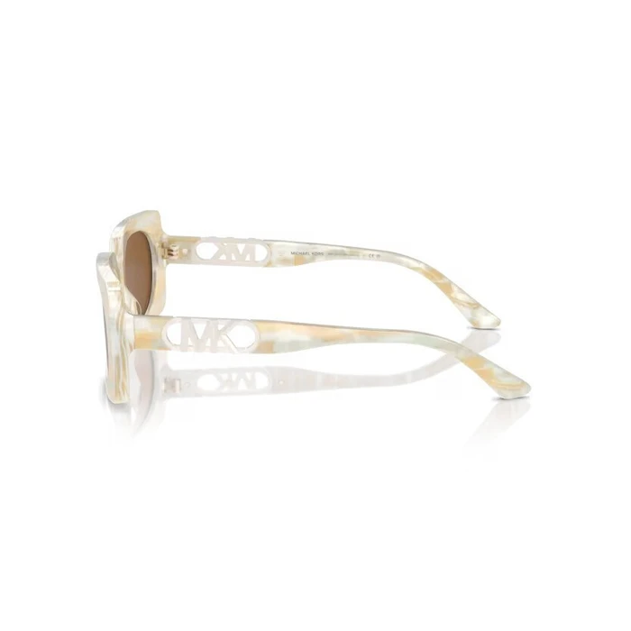 Michael Kors Γυναικεία Γυαλιά Ηλίου με Μπεζ Κοκκάλινο Σκελετό και Καφέ Φακό MK2215 400173