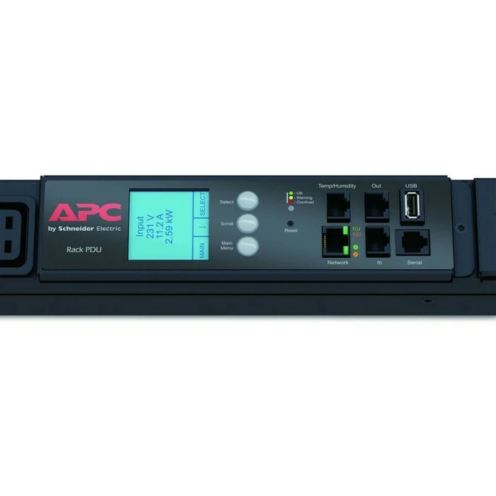 APC Πολύπριζο Rack AP8886 (Metered PDU 0U, 32A, 400V, 42 θύρες C13/C19)