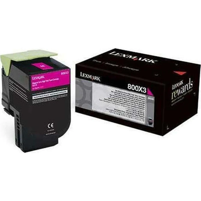 Γνήσιο Toner Lexmark 800X3 magenta Extra high capacity 4.000 pages 1er-Pack