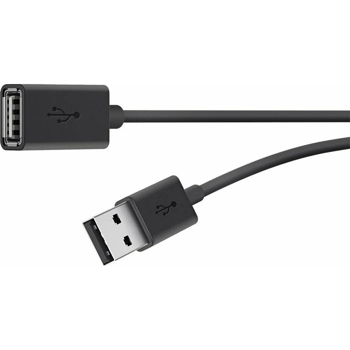 Καλώδιο Belkin USB 2.0 USB-A αρσενικό - USB-B θηλυκό 3 m Μαύρο (F3U153BT3M)