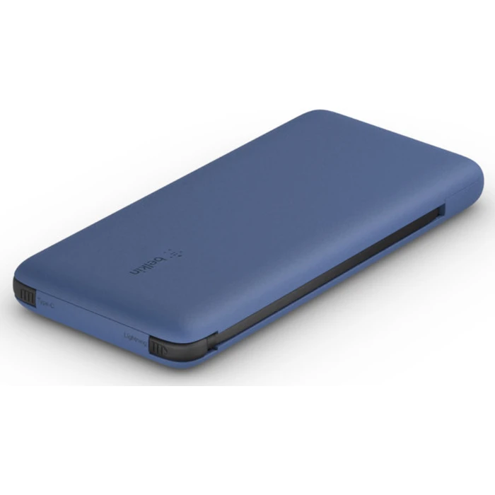 Φορητός Φορτιστής Belkin Power Bank 18W 10.000mAh USB-C + Lightning BPB006BTBLU Blue