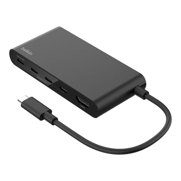 Belkin Connect USB-C 5-in-1 Docking Station with HDMI 4K 60Hz PD 100W Gray