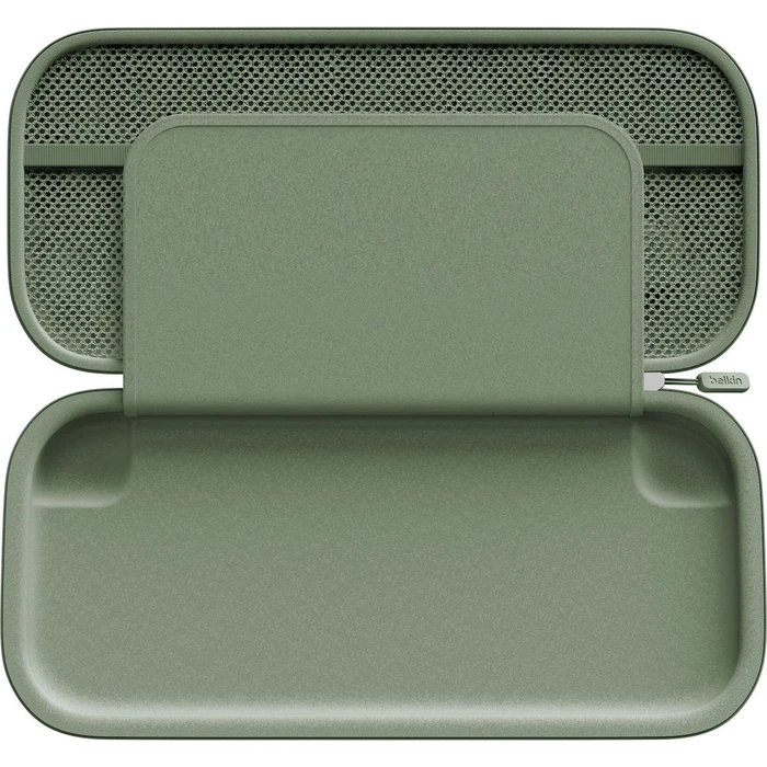 Αξεσουάρ για κονσόλες παιχνιδιών Belkin Travel Case για Nintendo Switch 2 Sage με σκληρό κέλυφος, θήκες για game cards και κρυφή θήκη AirTag