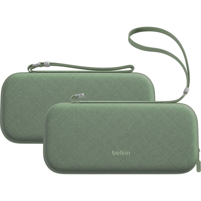 Αξεσουάρ για κονσόλες παιχνιδιών Belkin Travel Case για Nintendo Switch 2 Sage με σκληρό κέλυφος, θήκες για game cards και κρυφή θήκη AirTag