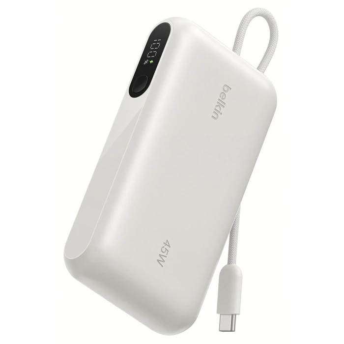 Belkin UltraCharge Power Bank 10000mAh 45W με Θύρα USB-A και Θύρα USB-C Μπεζ