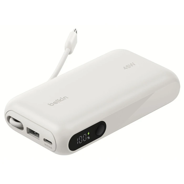 Belkin UltraCharge Power Bank 10000mAh 45W με Θύρα USB-A και Θύρα USB-C Μπεζ