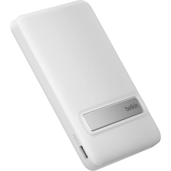 Belkin BoostCharge Slim Magnetic MagSafe Power Bank 5000mAh με Θύρα USB-C Λευκό