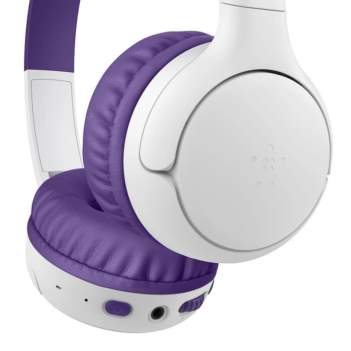 Belkin SoundForm Mini 2 Ασύρματα/Ενσύρματα Παιδικά On-Ear Ακουστικά 55 ώρες Μωβ