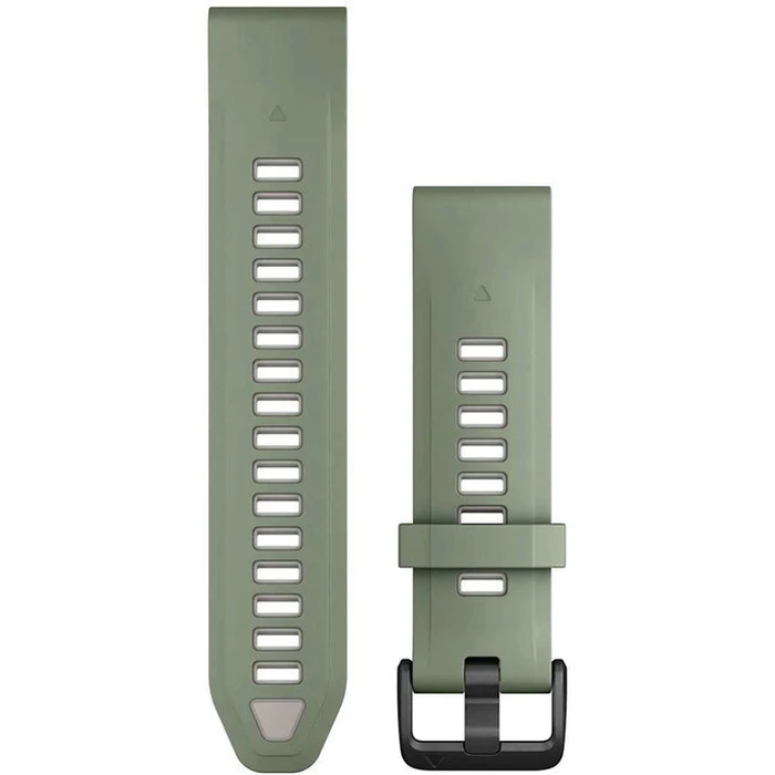 Garmin QuickFit 20mm Silicone Replacement Band - Willow / Fog Gray