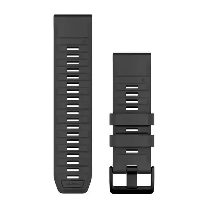 Garmin Ανταλλακτικό λουράκι QuickFit 26 mm σιλικόνης - Μαύρο/Πετρόγκρι