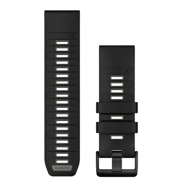 Garmin Ανταλλακτικό λουράκι QuickFit 26 mm σιλικόνης - Μαύρο/Πετρόγκρι