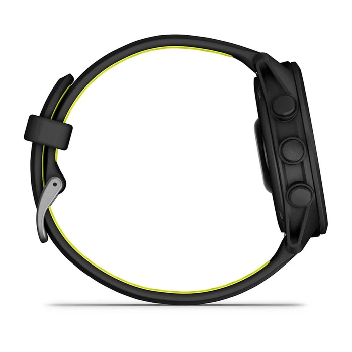 Garmin Forerunner 170 43mm Smartwatch Bluetooth Μαύρο με μαύρο/κίτρινο λουράκι