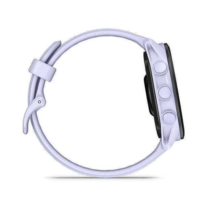 Garmin Forerunner 70 Cool Lavender/Μαύρο με γρήγορο-αλλαγής σιλικόνιο λουράκι 20 mm