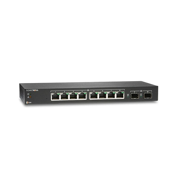 SonicWall SWS12-8 Διαχειριζόμενος L2 Switch - 8 θύρες Ethernet και 2 SFP