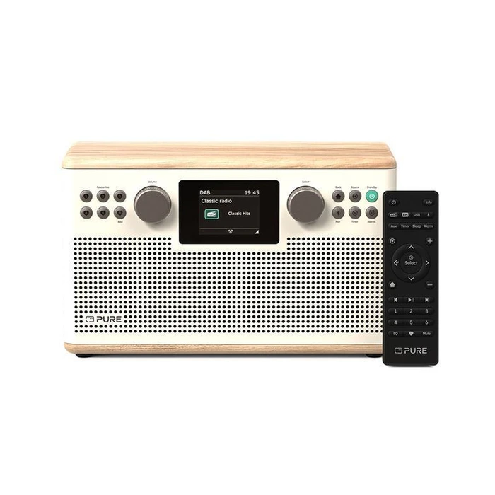 Pure Ηχοσύστημα 1.0 CLASSIC H6 Mini Ψηφιακό Media Player με Bluetooth (Cotton White / Oak)